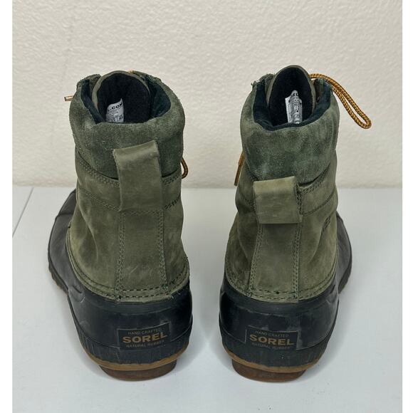 Sorel Cheyanne II Boots Mens 10.5 Surplus Green Waterproof Leather Rubber Shell main image 7